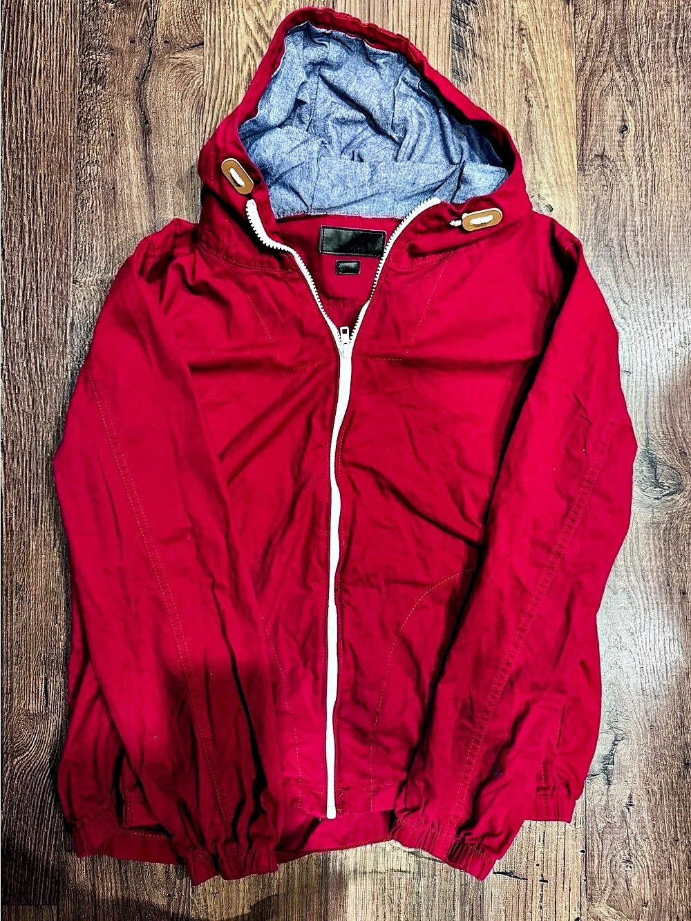 Craft & Flow Women's Red Hooded Jacket Size Small